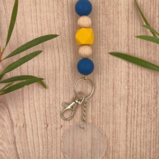 Navy and Mustard Lanyard